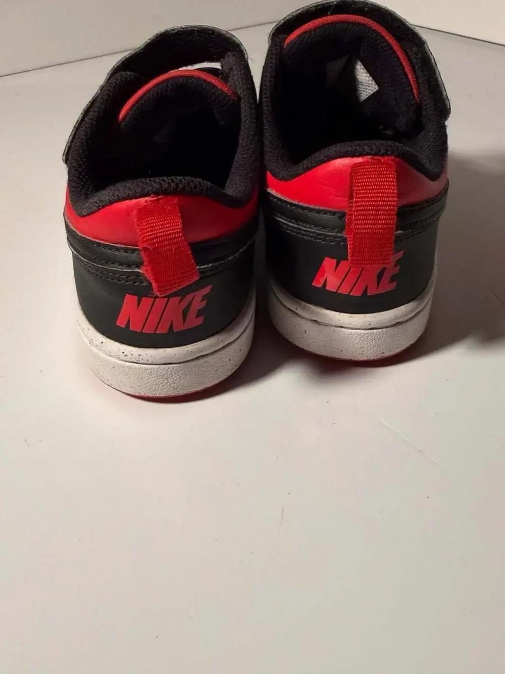 Nike Court Borough Low Recraft Kids' Preschool Sneakers Black and Red
